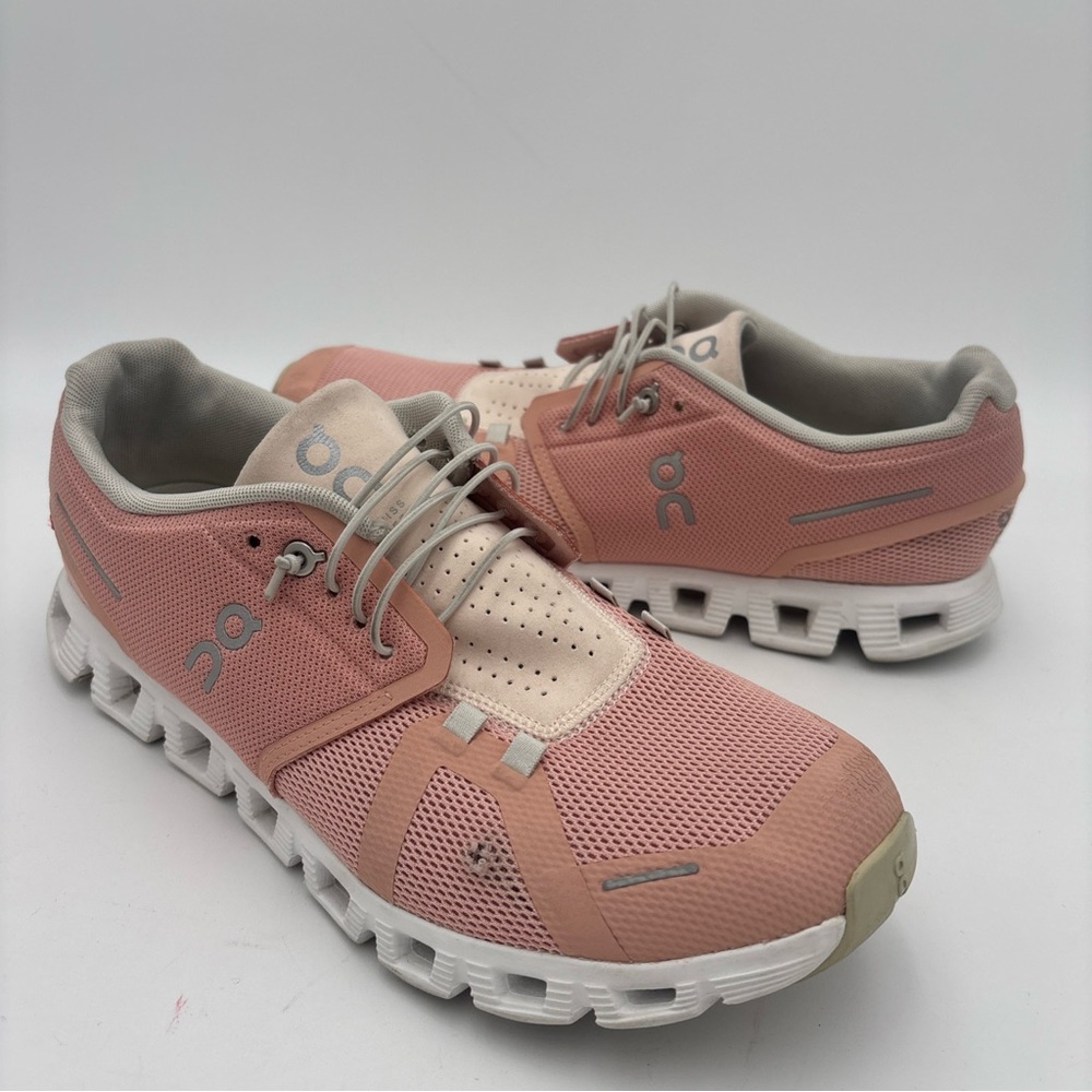 On Running‎ Pink and White Athletic Shoes